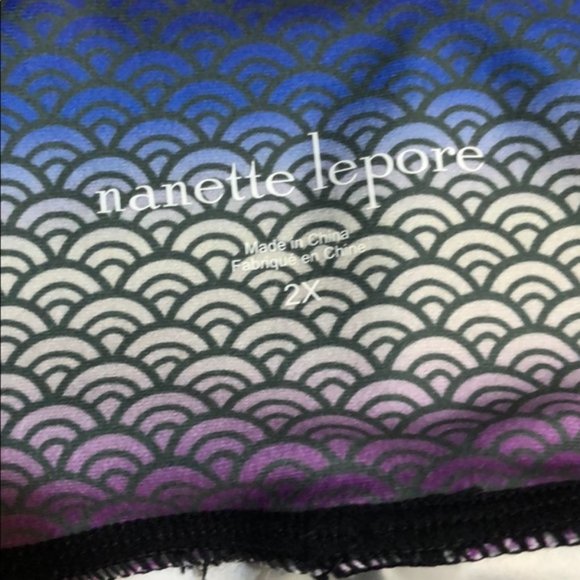 Nanette Lepore Play Plus size 1X 2X Floral Active Yoga Legging Wide Waist Pant - Picture 6 of 7